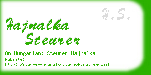 hajnalka steurer business card